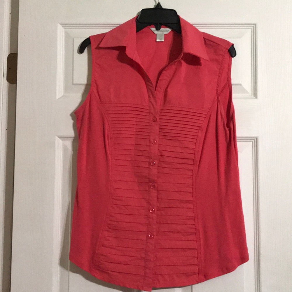 Watermelon pink button down